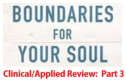 Applied Review #3 Boundaries For Your Soul: Intense Emotions and Parts
